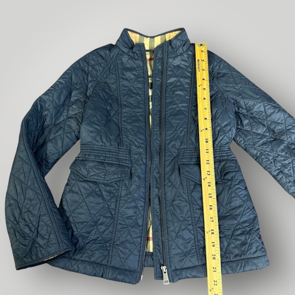 Burberry Navy Quilted Kids Jacket - Picture 10 of 11
